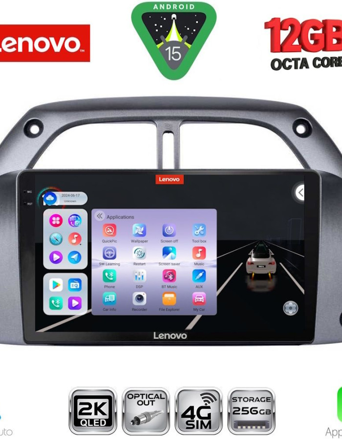 LENOVO SSZ 12730_CPA A/C (9inc) MULTIMEDIA TABLET for TOYOTA RAV 4 mod. 2000-2006