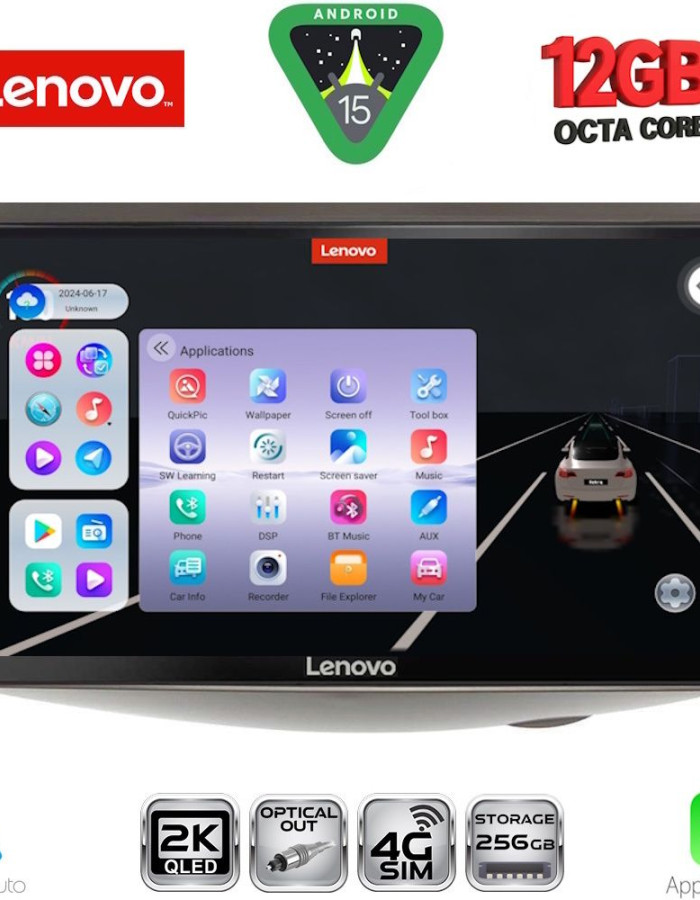 LENOVO SSZ 12735_CPA (9inc) MULTIMEDIA TABLET for TOYOTA YARIS mod. 1999-2006