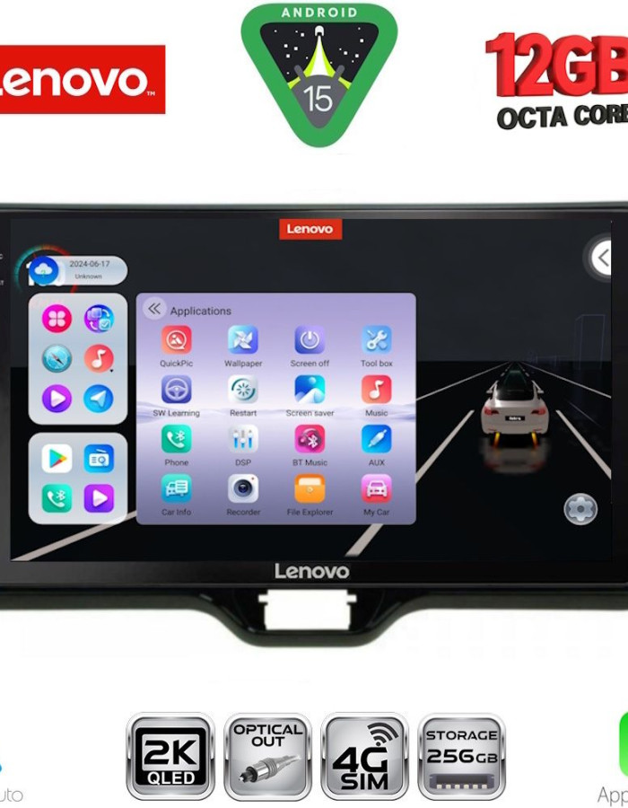 LENOVO SSZ 12738_CPA (10inc) MULTIMEDIA TABLET for TOYOTA YARIS mod. 2020-2026 - MAZDA 2 mod. 2023-2026