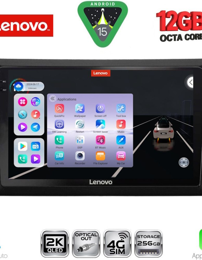 LENOVO SSZ 12746_CPA  (9inc) MULTIMEDIA TABLET for GOLF 6 mod. 2009-2012