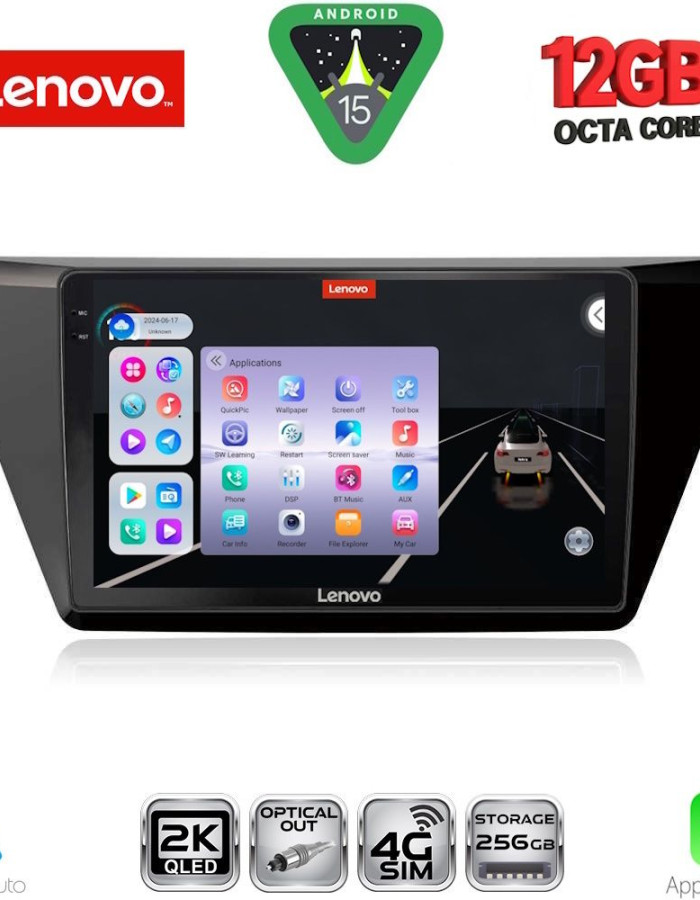 LENOVO SSZ 12769_CPA (10inc) MULTIMEDIA TABLET for VW TOURAN mod. 2016-2026