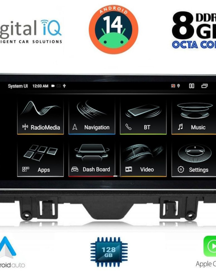 DIGITAL IQ TOP 17915_CPA (12.3inc) MULTIMEDIA SYSTEM for AUDI A3 mod. 2013-2021