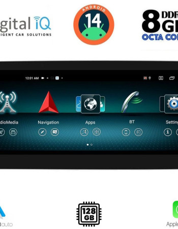 DIGITAL IQ TOP 17999_CPA (12.3") (NTG 4,5) MULTIMEDIA SYSTEM for MERCEDES SLK (R172) mod. 2012-2016