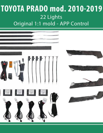 DIQ AMBIENT TOYOTA PRADO (J150) mod. 2010-2019 (Digital iQ Ambient Light for Toyota PRADO mod. 2010-2019 with 22 Lights)