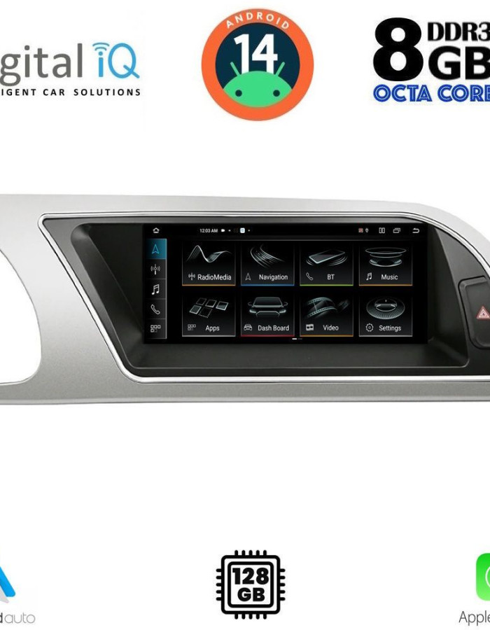 DIGITAL IQ TPK 16916_CPA (8.8inc) (ORIG. NAVI) MULTIMEDIA SYSTEM for AUDI A4 mod. 2008-2012