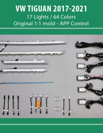 DIQ AMBIENT VW TIGUAN II (Digital iQ Ambient Light for VW Tiguan mod. 2017-2021 with 17 Lights)