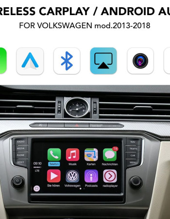 DIGITAL IQ VW 013W CPA (WIRELESS CARPLAY / ANDROID AUTO BOX for VW mod. 2013-2018 with 2 CAMERAS)
