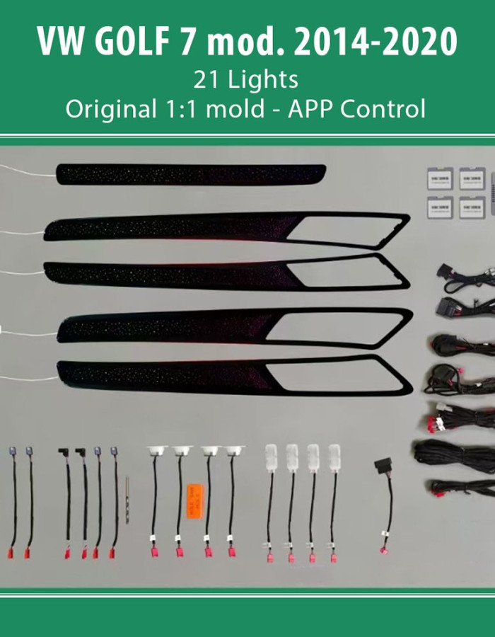 DIQ AMBIENT VW DZ06H mod. 2013-2021 (Digital iQ Ambient Light VW GOLF 7 mod. 2013-2021 with 21 Lights)
