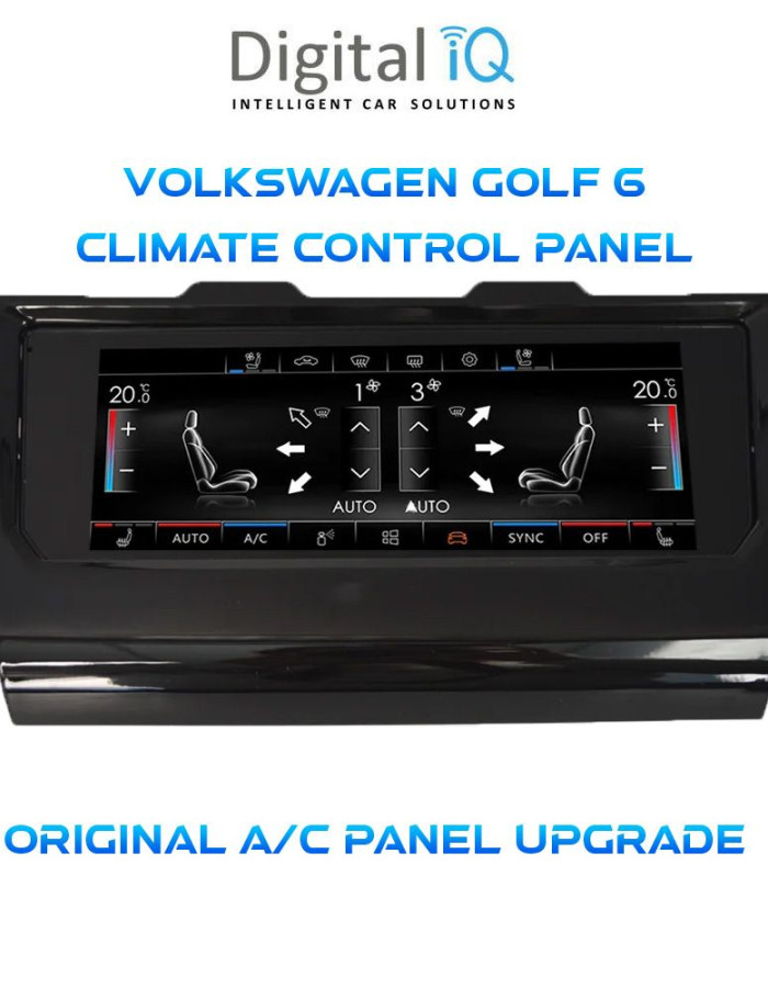 DIGITAL IQ CCP 746_CP (6.9") (PQ) CLIMATE CONTROL PANEL for VW GOLF 6 mod. 2008-2013