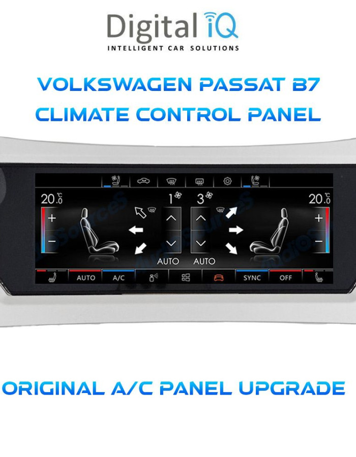 DIGITAL IQ CCP 764_CP (6.9") (PQ) CLIMATE CONTROL PANEL for VW PASSAT (B7) mod. 2011-2015