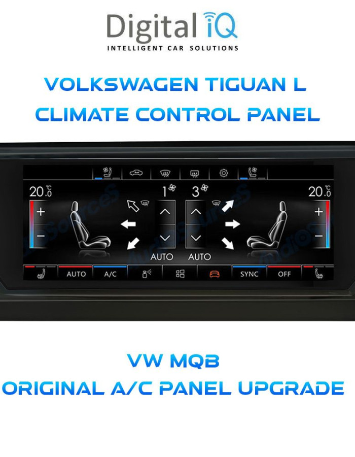 DIGITAL IQ CCP 761_CP (6.9") (MQB) CLIMATE CONTROL PANEL for VW TIGUAN L mod. 2016-2024