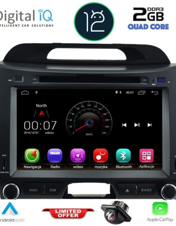 DIGITAL IQ X374M_CPA (8'' DVD) MULTIMEDIA SYSTEM for KIA SPORTAGE mod. 2010-2015