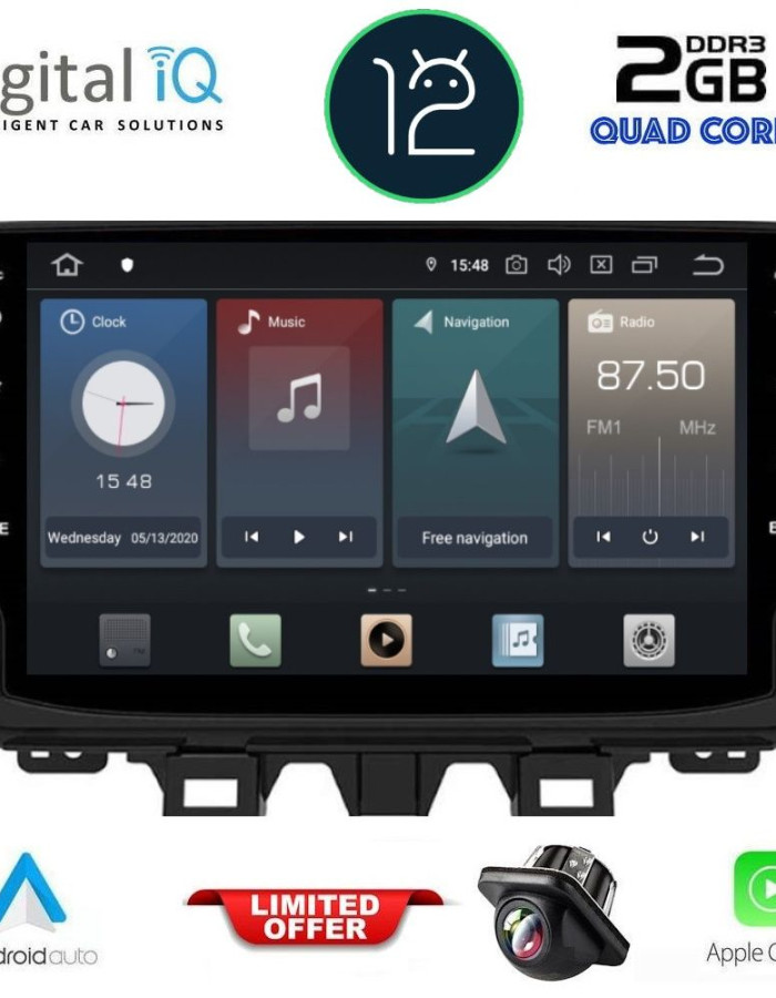 DIGITAL IQ X436_GPS (9'' DECK) MULTIMEDIA SYSTEM for HYUNDAI TUCSON mod. 2019-2022