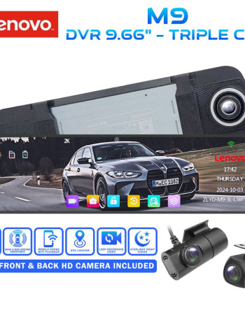 LENOVO DVR M9_2K (9.66'' screen) with 3 cameras